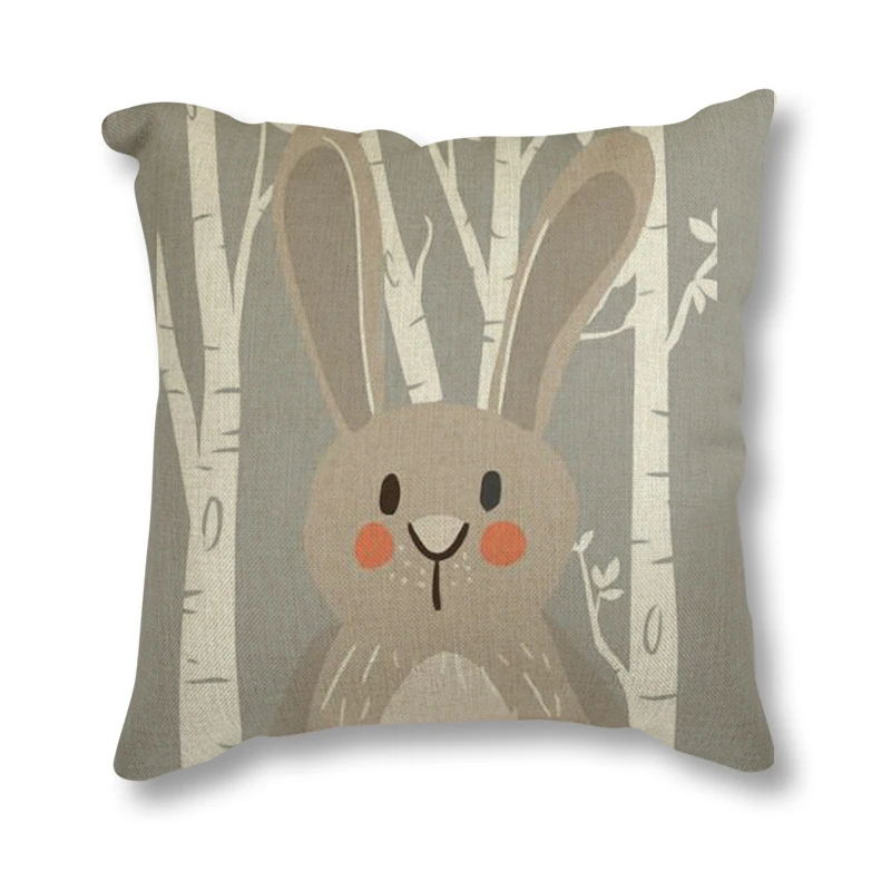 Декоративная льняная подушка для дивана 45 х45 см | Дом и сад