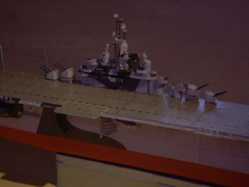 Высококачественный набор 3D бумажных моделей Essex авианосец USS Essex|Картонные
