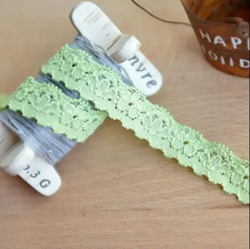 Кружевная ткань с вышивкой черного зеленого цвета 6 метров материалы аксессуары