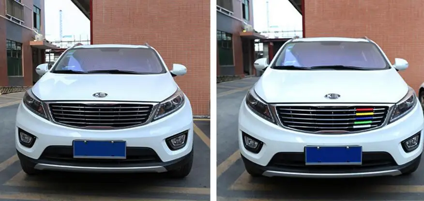 1 шт. забавная наклейка для автомобиля KIA Sportage R 2015 на переднюю решетку гриля