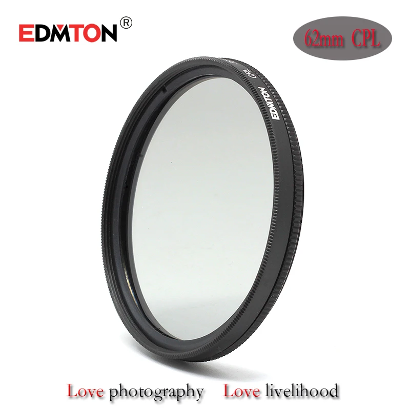 EDMTON 40 5 мм 49 52 55 58 62 67 72 82 круговой поляризационный фильтр CPL C-PL объектив для камеры