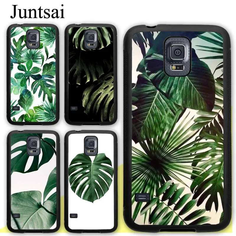 Чехол с листьями пальмы Monstera для Samsung Galaxy S20 Plus S9 S10 Note 20 Ultra A50 A70 A51 A71 A21S A20e A31 M31
