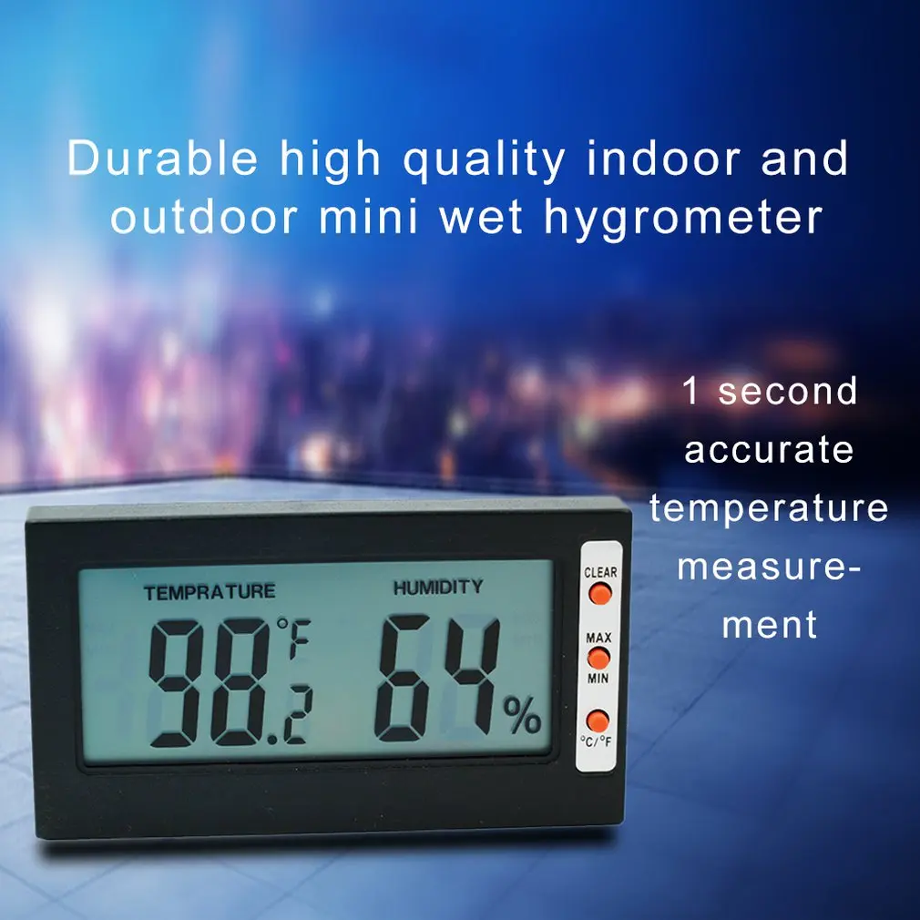 Мини цифровой ЖК термометр гигрометр тестер температуры и влажности Цифровой