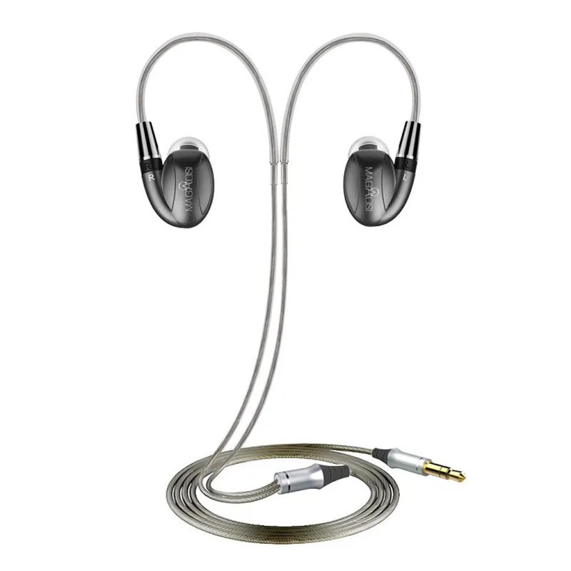Наушники вкладыши MaGaosi K3 Pro 2BA гибридные Hi Fi наушники с 3 динамиками гарнитура