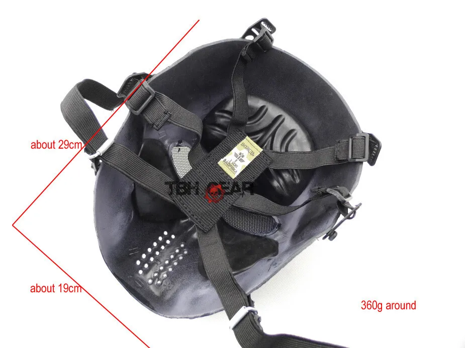 Открытый Wargame тактическая маска черный Бог полное лицо страйкбол Пейнтбол CS