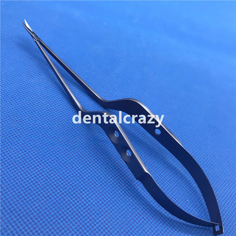 NEW Titanium Alloy Curved Head Yasargil Mircro Scissor Bayonet Flat handle 20cm/21cm/22.5cm |