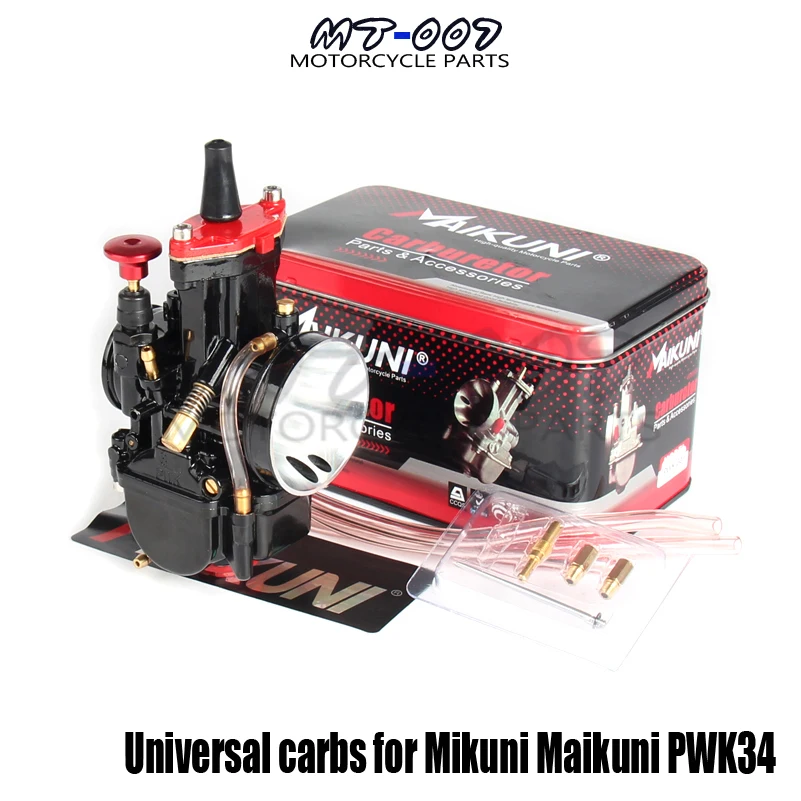 

34mm Carb Motorcycle Carburetor for Mikuni Pwk34 Black Carb With Power Jet Fit Race Atv Scooter