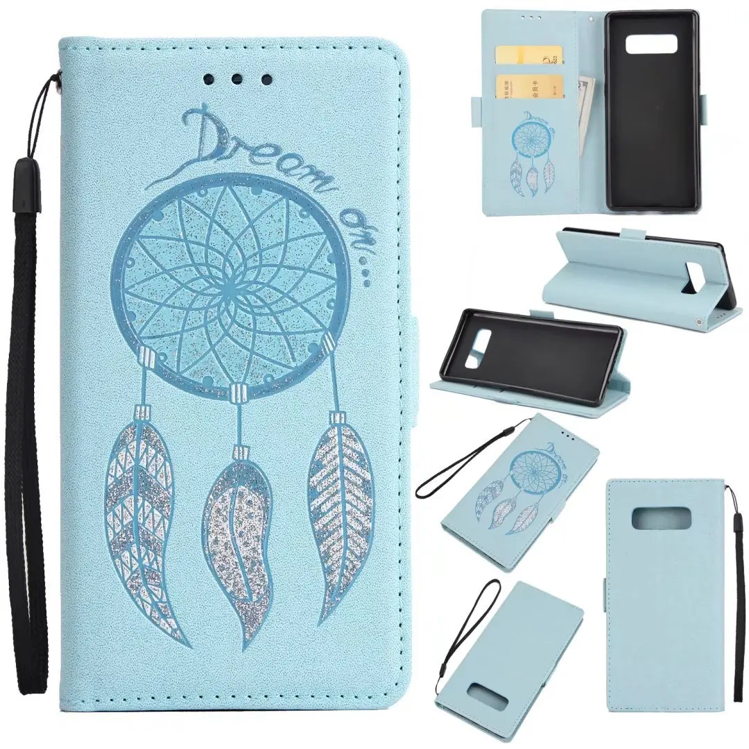 Чехол-кошелек для Samsung Galaxy Note 8 с тиснением и цветочным узором | Мобильные телефоны