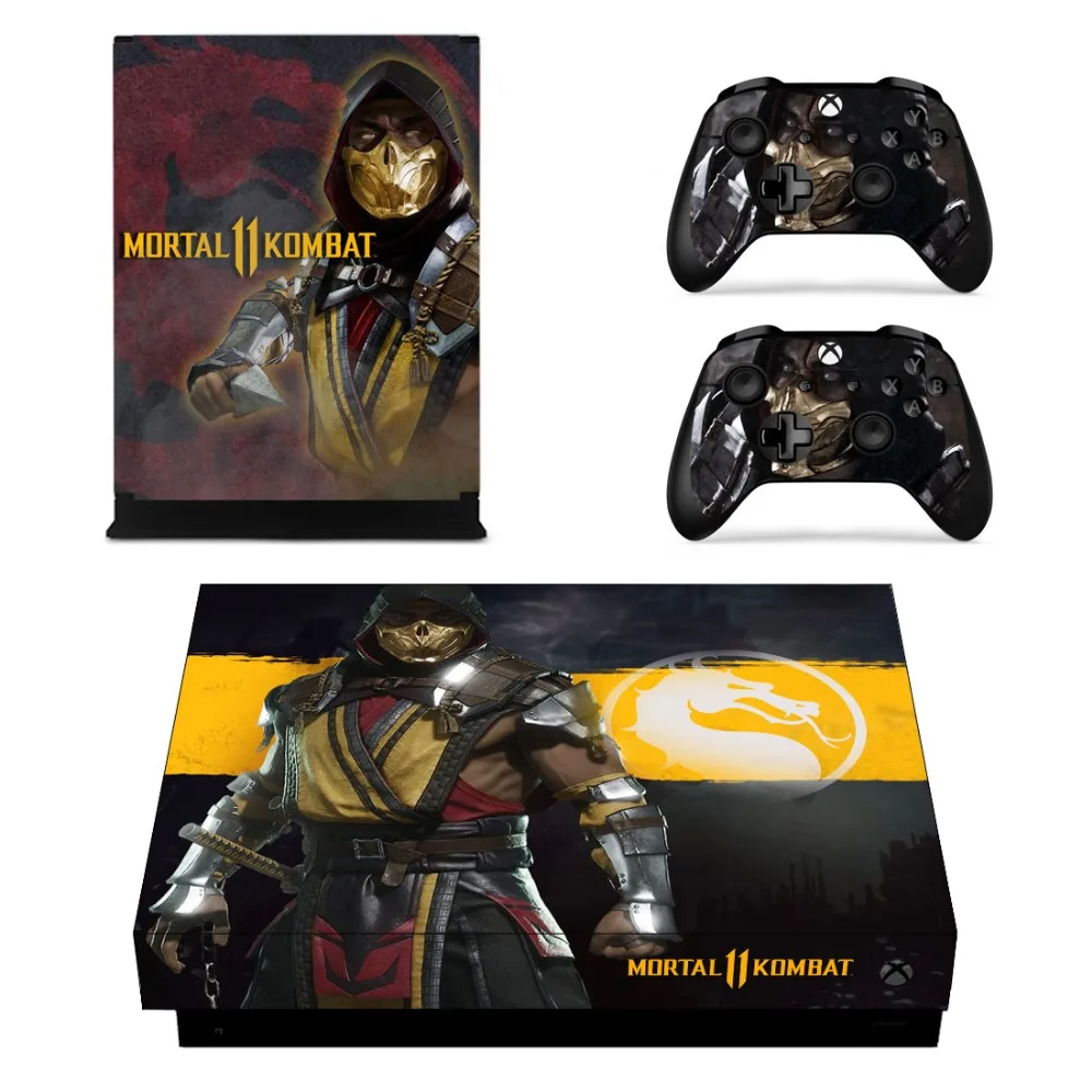 Наклейка для игровой приставки Mortal Kombat 11 наклейка Microsoft Xbox One X консоль и