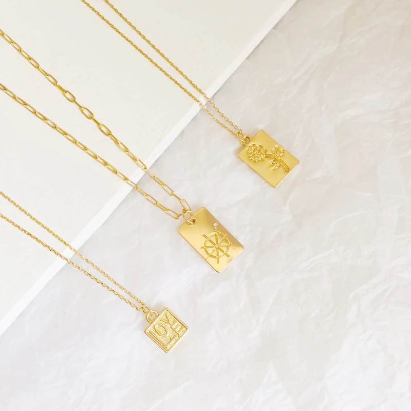 Колье Coco &amp Willow золотого цвета с романтической любовью для женщин и девочек