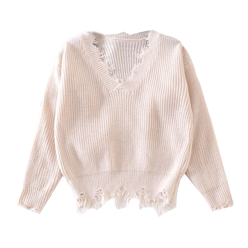 LKGHULO осенний черный вязаный свитер с кисточками белый сексуальный пуловер