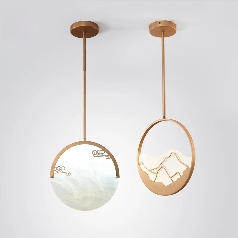 Современные светодиодные подвесные светильники Золотая лампа корпус для