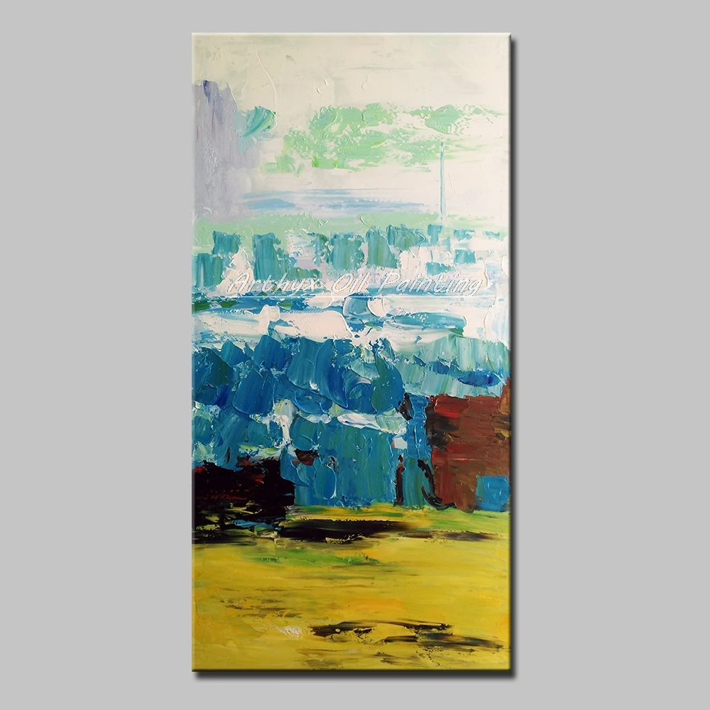

Arthyx Art Large Size Hand Painted Modern Abstract Oil Paintings on Canvas Wall Painting Posters For Living Room Home Decoration