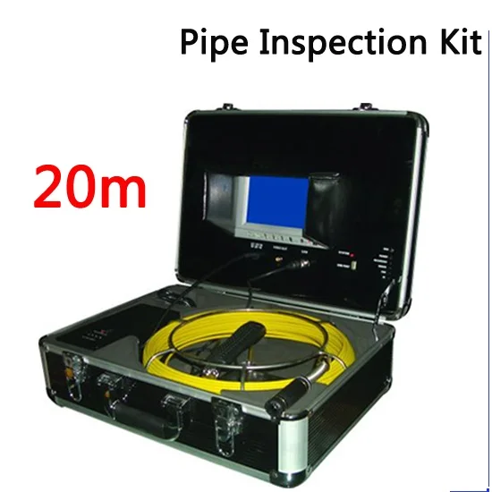 20m Industrial Endoscope Pipe Video Inspection System with 7inch LCD Monitor / USB DVR function Sewer/ Drain camera VD-IC20 |
