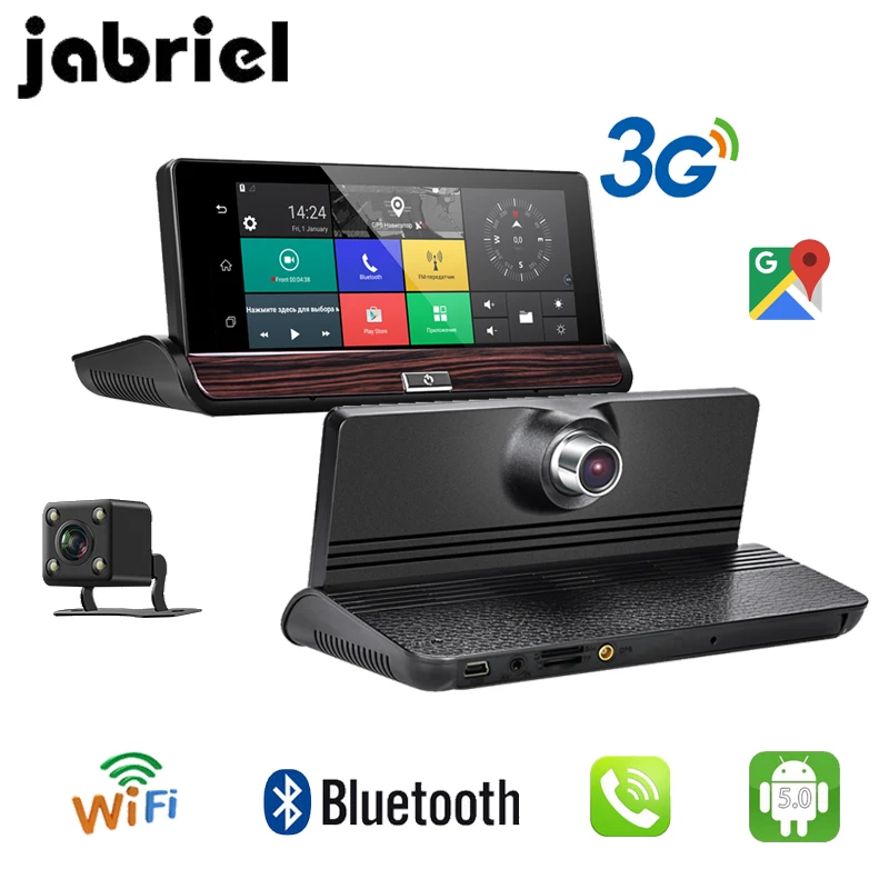 Видеорегистратор Jabriel Wifi Android 7 дюймов зеркало заднего вида|Видеорегистраторы| |