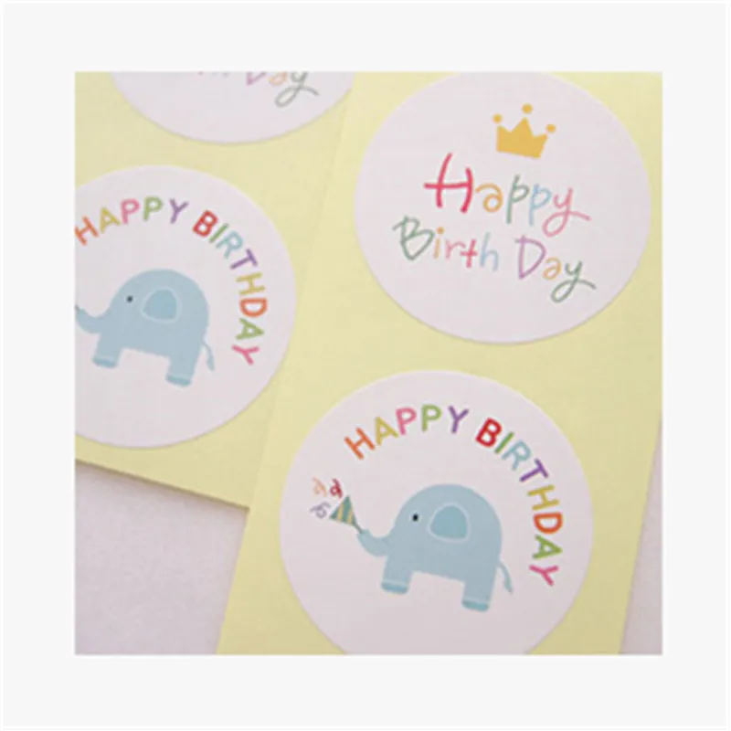 2 листов наклейка С Днём рождения ручной самостоятельно самоклеющиеся стикеры