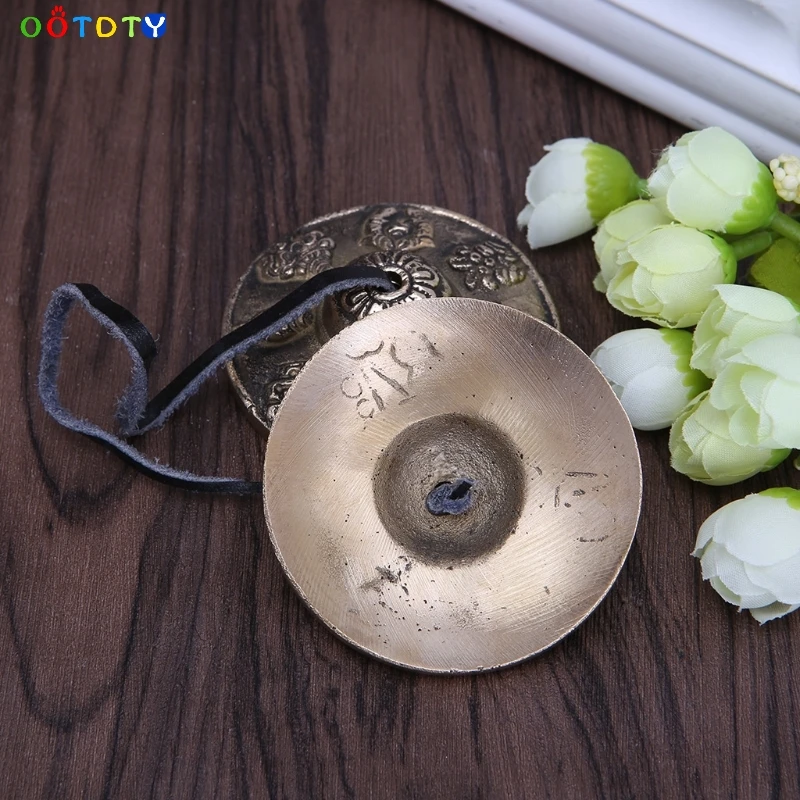 Тибетский Tingsha Cymbals колокольчик буддизм благоприятный Ом Мани Непальский ручной