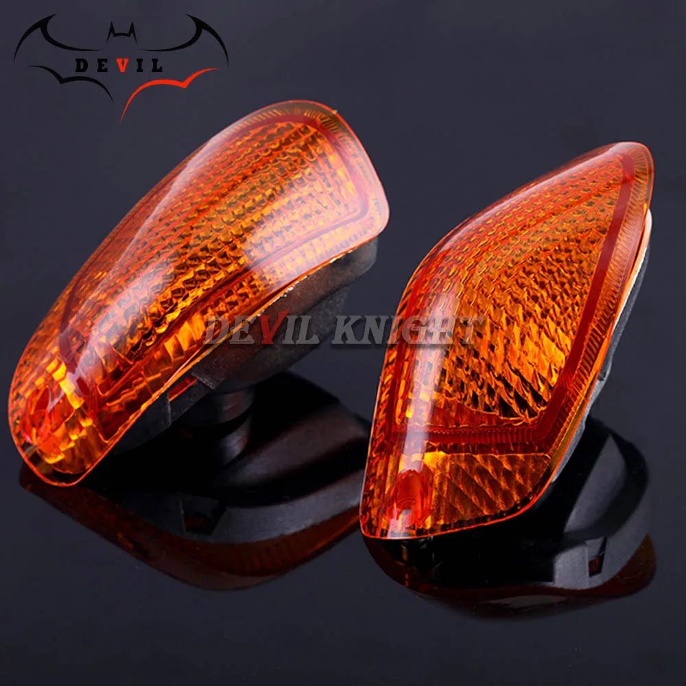 Front amber Передний/задний светильник указателя поворота объектив для KAWASAKI ZZR 1100 D ZX-11 NINJA 93-01, ZZR1200 мотоциклетные индикаторные лампы Крышка ZZR1100D - Цвет: Front amber