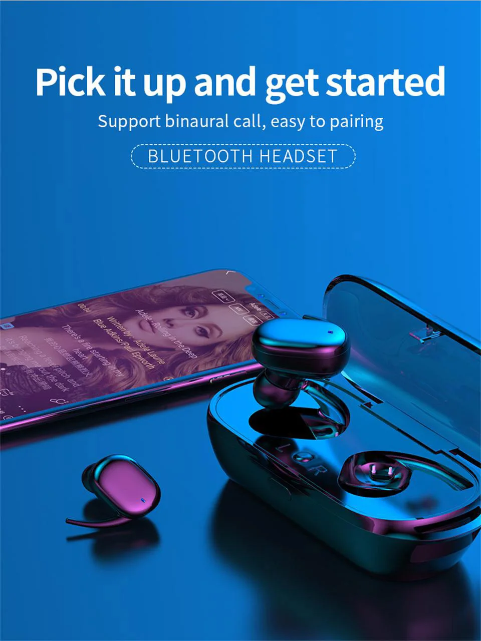 TWS4 беспроводные наушники bluetooth с сенсорным управлением 5,0 наушники 3D стерео беспроводные наушники с двойным микрофоном