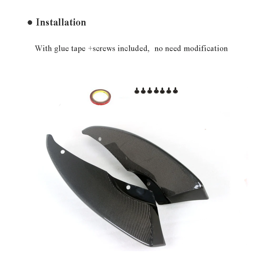 Разветвитель переднего бампера для BMW E90 E92 M3 2005-2008 фартуки из углеродного волокна