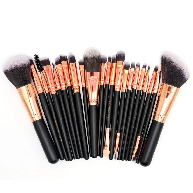 22pcs black golden Sinso 22 шт Косметические кисти для макияжа набор косметических инструментов для основы, пудры, румян Тени Макияж Кисти brochas комплект кисточек Maquiagem - Handle Color: 22pcs black golden