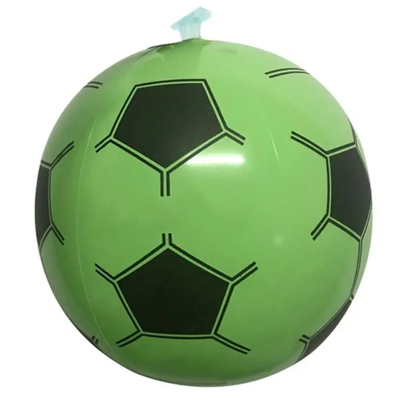 Green Black Новое поступление, цветной футбольный шар с принтом, круглый шар, белый, черный пластиковый шар, украшение для дня рождения, детский игрушечный шар - Цвет: Green Black