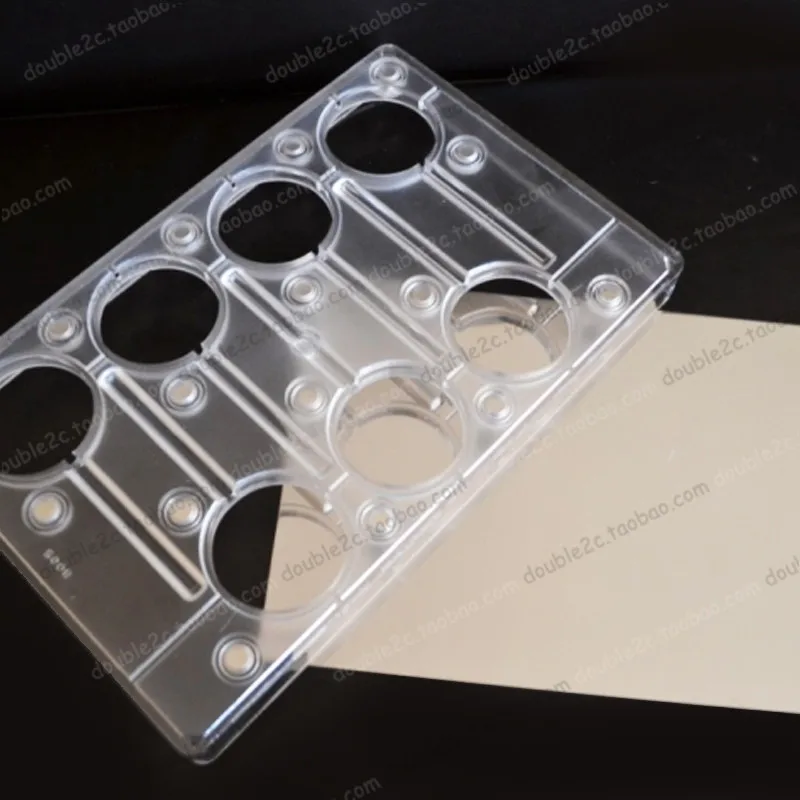 1 шт. Магнитная поликарбонатная форма для леденцов из нержавеющей стали 7 полости