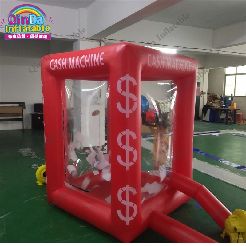 Надувная квадратная Денежная машина для быстрого продвижения рекламный логотип