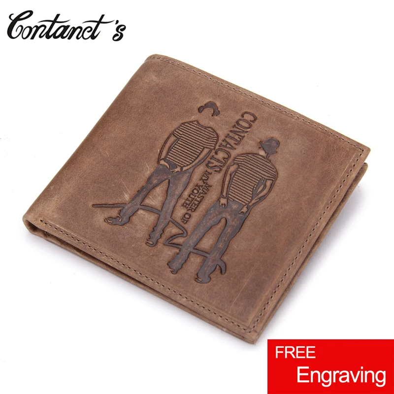 Популярные мужские кошельки из воловьей кожи модный горизонтальный кошелек для