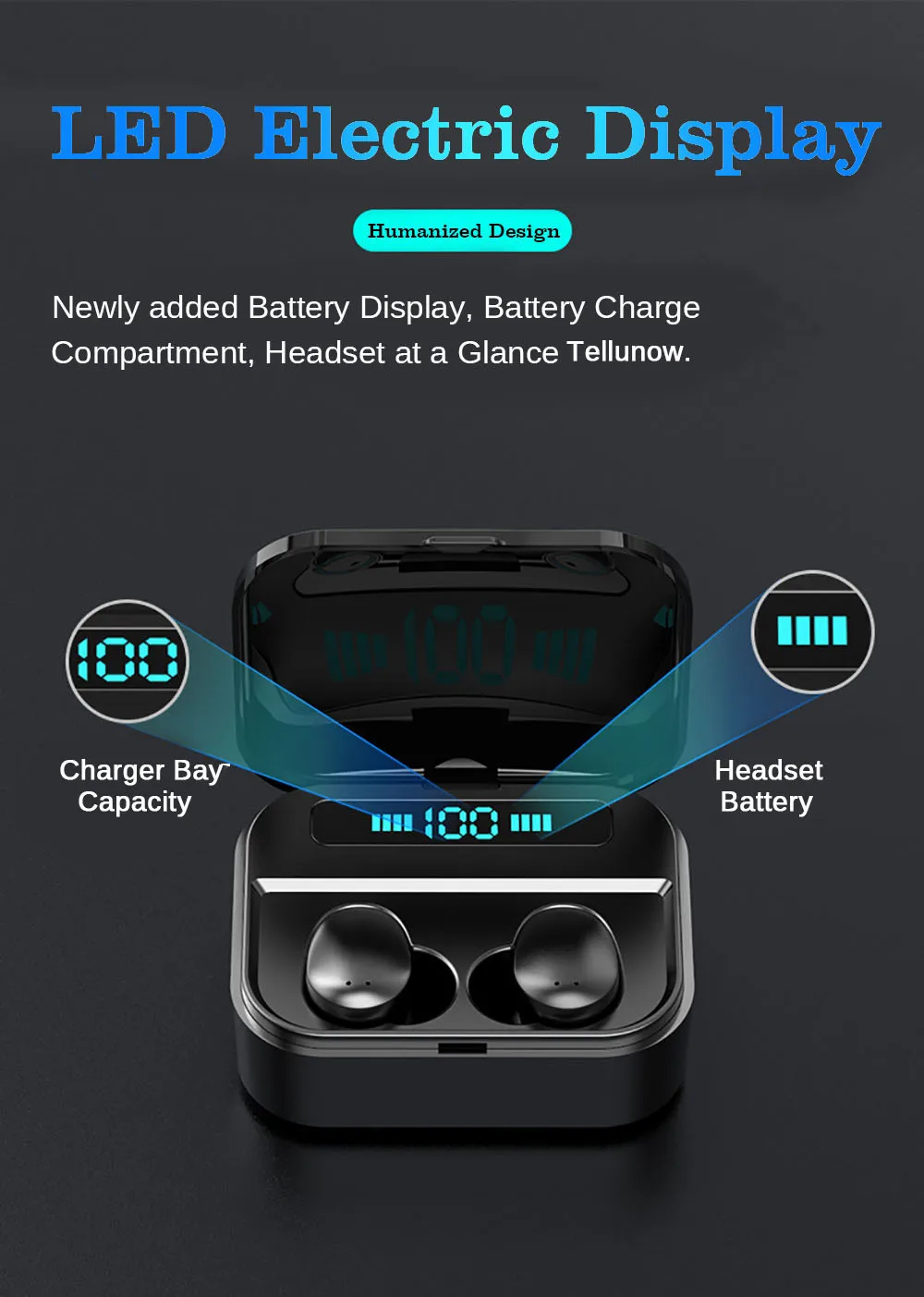X7 2200 мАч TWS отпечатков пальцев сенсорный Bluetooth наушники, HD стерео беспроводные наушники, шум отмена Игровые наушники расстояние ≥30 м