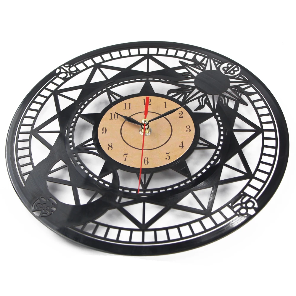 Большие виниловые часы Horloge Murale компакт диск 3D настенные кварцевые