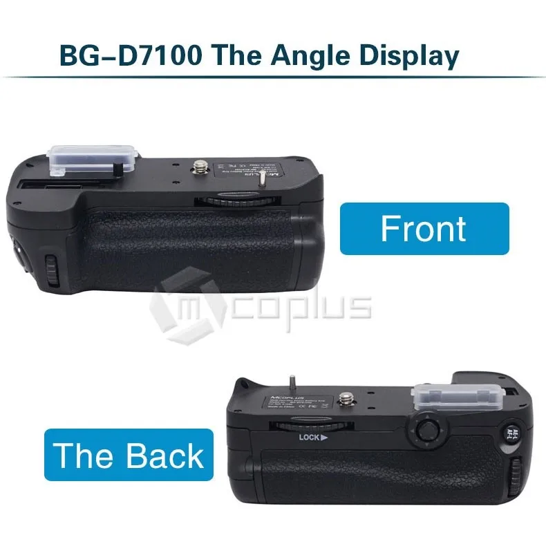 Mcoplus BG-D7100 Многофункциональный вертикальный Батарейный держатель для Nikon DSLR D7100 D7200 камера как MB-D15 Meike MK-D7100