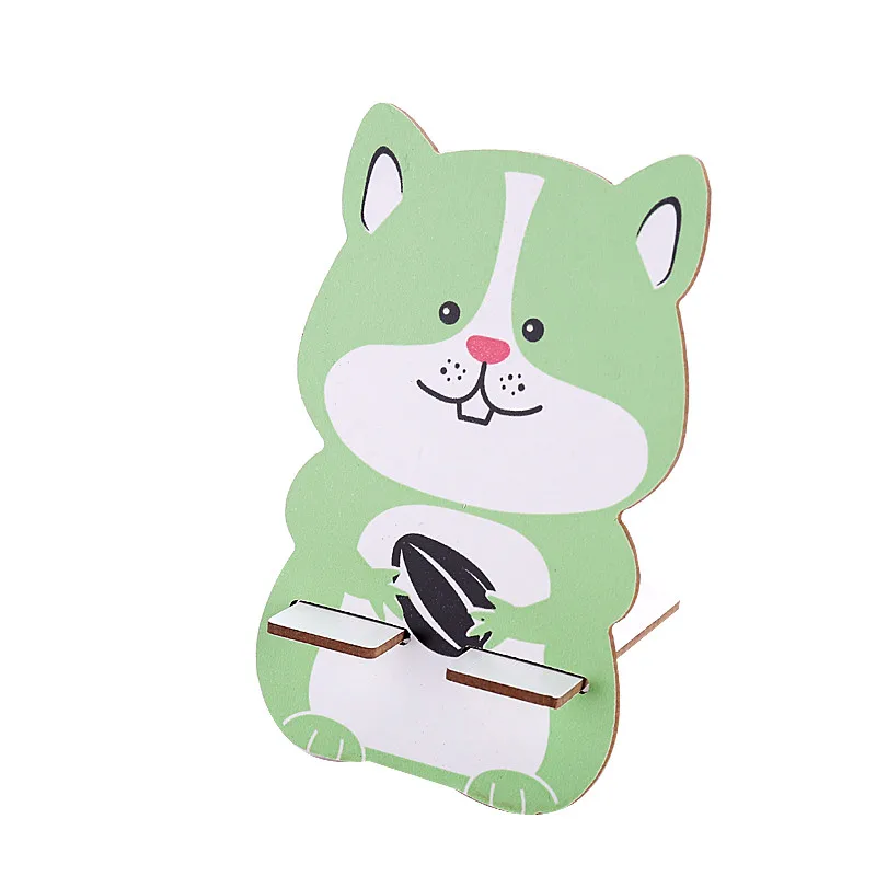 green squirrel Держатели и стойки для хранения хранение мобильных телефонов стойка креативная мультяшная стойка прикроватная настольная Часы кино настольные часы планшет с ТВ - Цвет: green squirrel