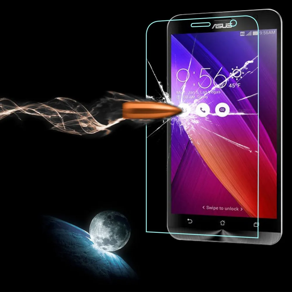 9H 2.5D 0 26 мм Закаленное стекло протектор экрана для ASUS Zenfone 2 Лазерная Защитная