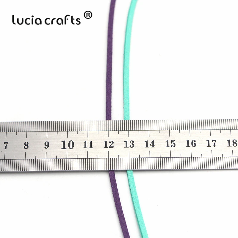 Lucia crafts 10/11/20 ярдов случайные смешанные цвета бархат искусственная кожа шнур