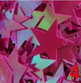 100 шт/20 мм заостренная звезда блесток, DIY Одежда ювелирные аксессуары, ПВХ блестки - Цвет: 4