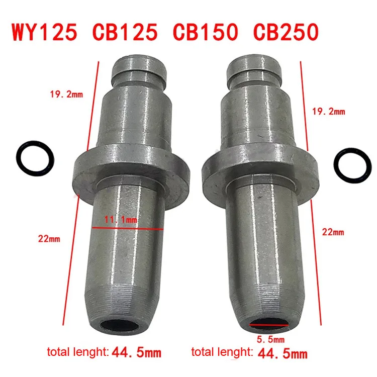 Пара направляющая клапана трубы для мотоцикла и скутера Yamaha GY650 GY6125 GY6 GN CG 50 125 150 200 EN125 WY125 CB125 CB150 ZY125 CA250