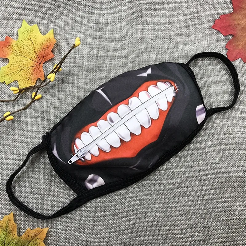 Мультяшные Токийский Гуль маски Kaneki хлопковая маска Пылезащитная ослепляющая