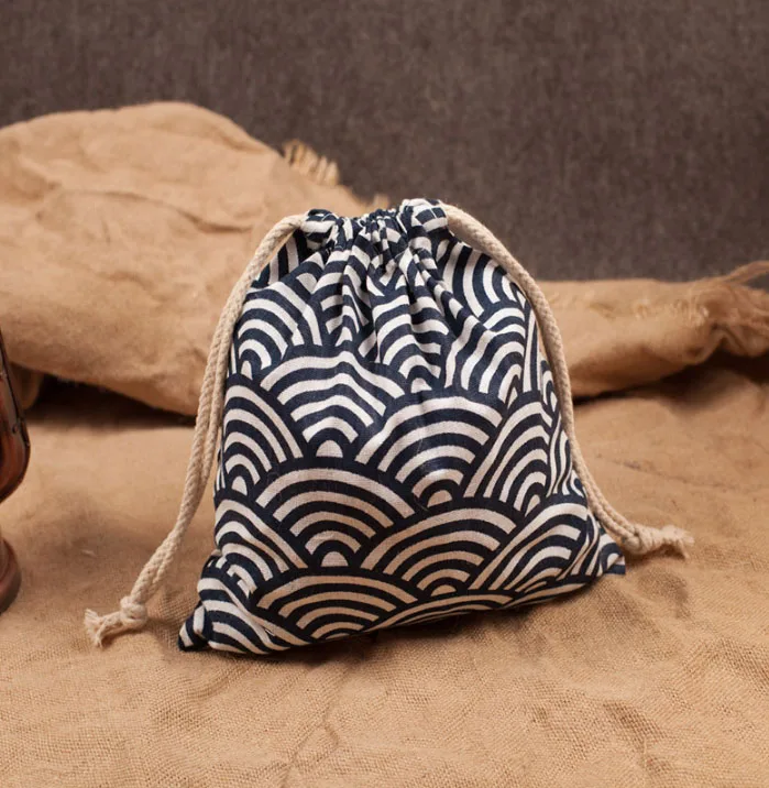 

Japan Fan Linen Gift Packaging pouch 10x10cm 10x12cm 11x14cm 14x17cm pack of 50 Wedding Party Favor Drawstring Bag