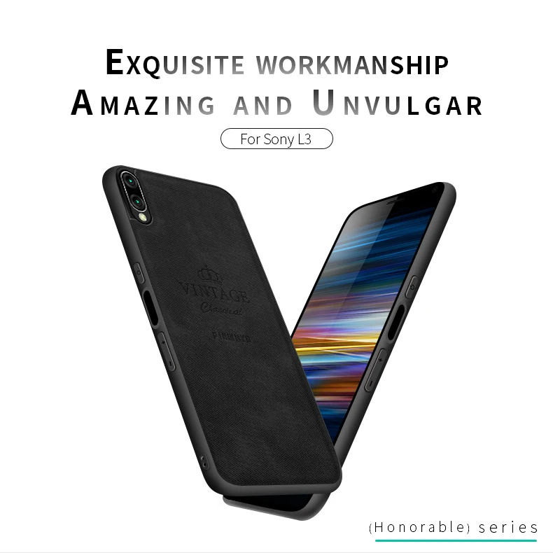 Оригинальный винтажный защитный чехол PINWUYO из поликарбоната и ТПУ для Sony Xperia