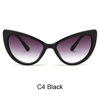C4 Black Ralferty Винтаж Кошачий Глаз Солнцезащитные очки женские градиентные линзы черепаха солнцезащитные очки женские оправа солнцезащитных очков кошачий глаз Mulheres Oculos F97124 - Цвет линз: C4 Black