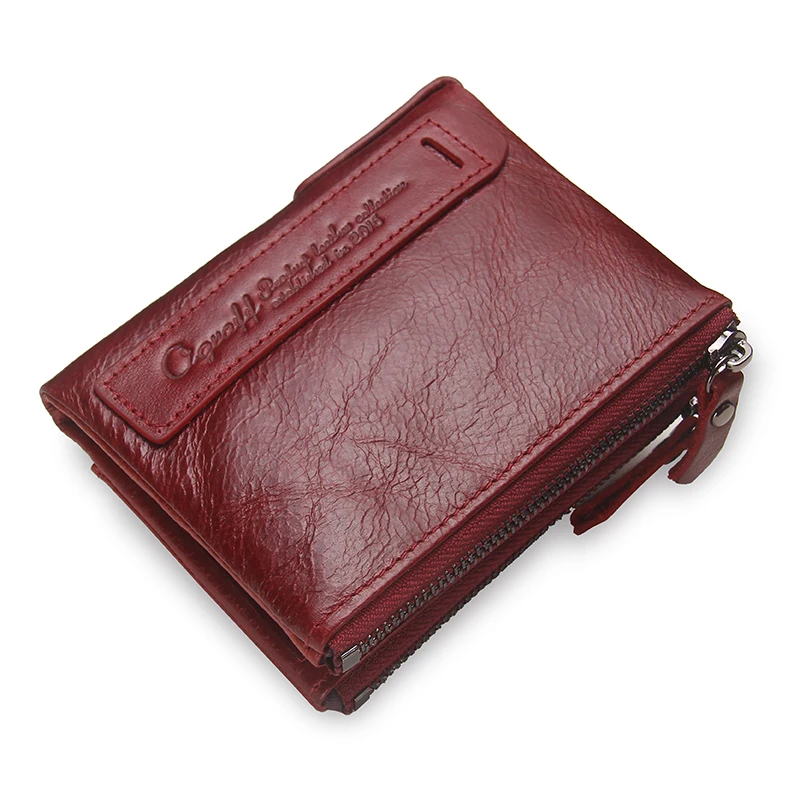 Burgundy LY. SHARK, Женский кошелек из натуральной кожи, Женский кошелек, кредитный держатель для карт, маленький кошелек, Женский кошелек, кошелек для монет, Женский кошелек, короткий - Цвет: Burgundy