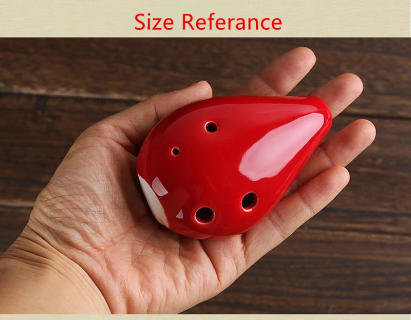 Керамическая Флейта с 6 отверстиями для детских игрушек|ocarina flute|musical instruments flute6 hole