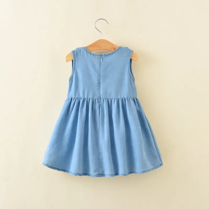 Toddler girls dresses summer sleeveless baby clothes with applique birds new 2018 children's for kids wear | Детская одежда и