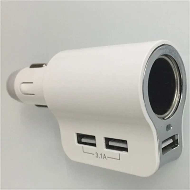5 V 3.1A прикуриватель автомобильное зарядное устройство QC3.0 3 USB адаптер быстрой зарядки зарядное устройство для мобильного телефона iphone samsung huawei Xiaomi