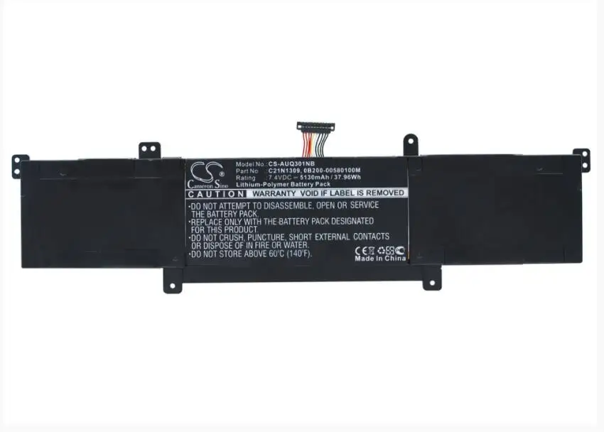 Аккумулятор Cameron Sino 5130mAh для ASUS 0B200-00580100M C21N1309 Q301LA-BHI5T02 VivoBook Q301 Q301L | Электроника