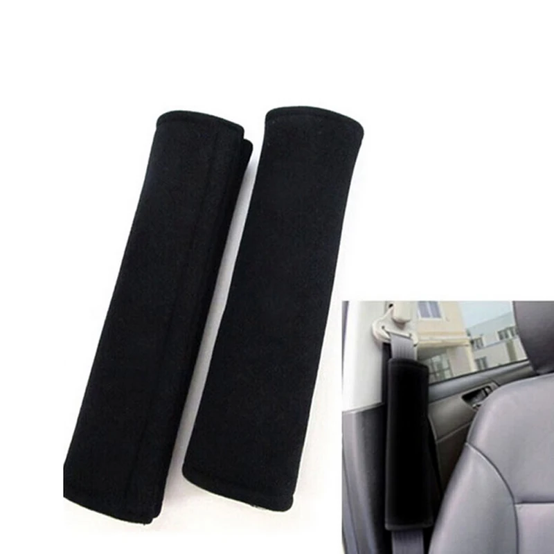 2 шт. новый автомобильный ремень чехлы плюшевые сплошной цвет безопасности