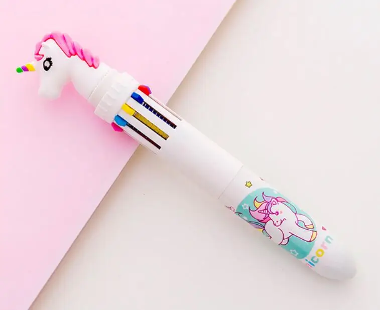 Фламинго 10 цветная Шариковая ручка kawaii Единорог кошка лапа волшебная палочка шариковые ручки для детей подарок Материал Escolar школьные принадлежности - Цвет: 6