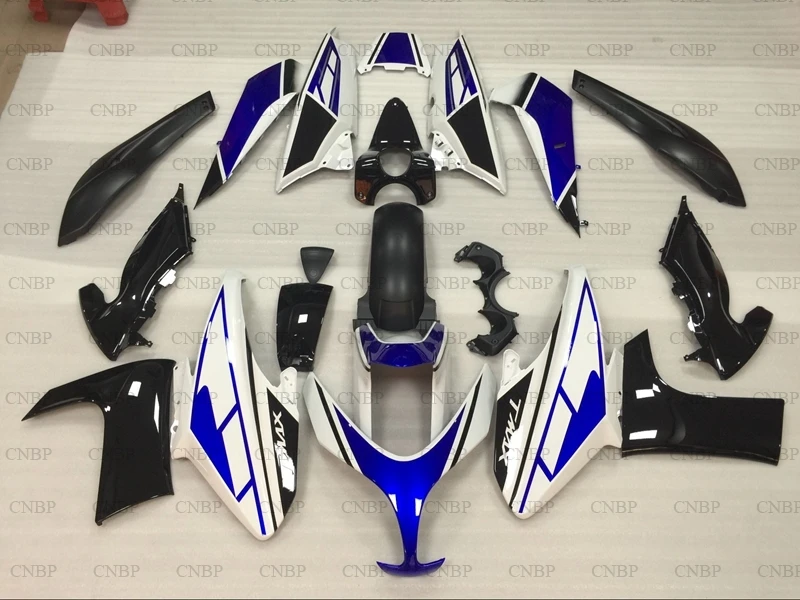 XP 500 2008 - 2012 корпус Наборы T-MAX 2009 обтекатель 11 10 белого и синего цвета с черным
