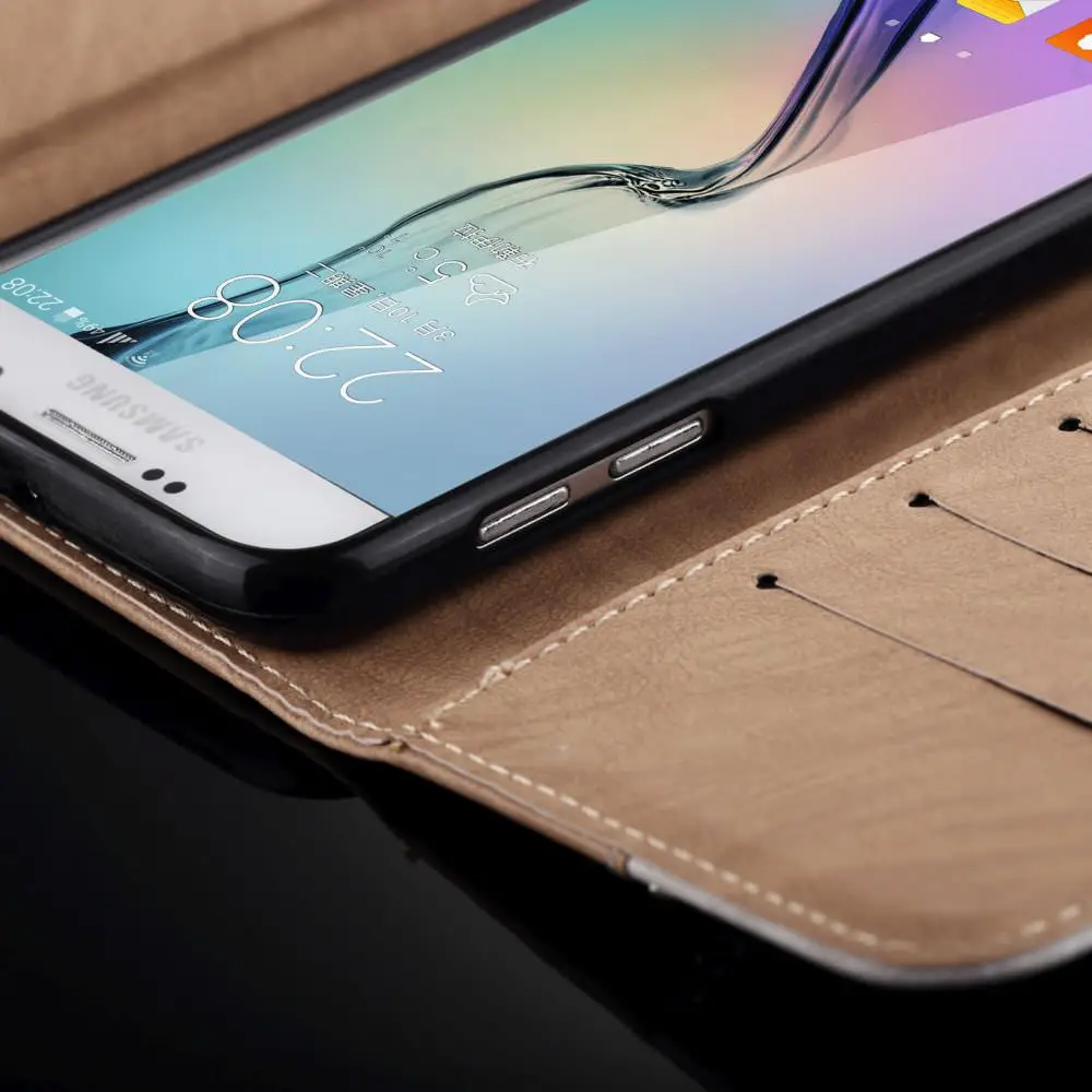 L-FADNUT роскошный элегантный блестящий кожаный чехол-кошелек для samsung Galaxy A3 A5 A7, чехол-книжка для телефона для женщин